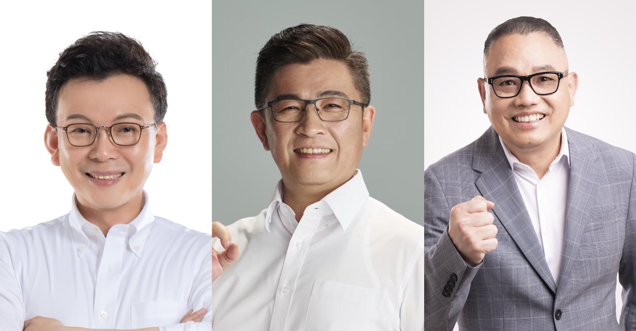 【匯流民調2022縣市長系列3-2】民眾黨超車國民黨緊追民進黨 時力暫落後 市長選舉四足鼎立 68 由左而右:國民黨立委鄭正鈐、民進黨前新竹市議員鄭宏輝、國民黨新竹市議員林耕仁。