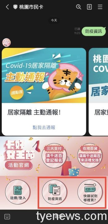 快篩試劑哪裡買?桃園市民卡LINE官方帳號一鍵查 3 S 104177703 scaled