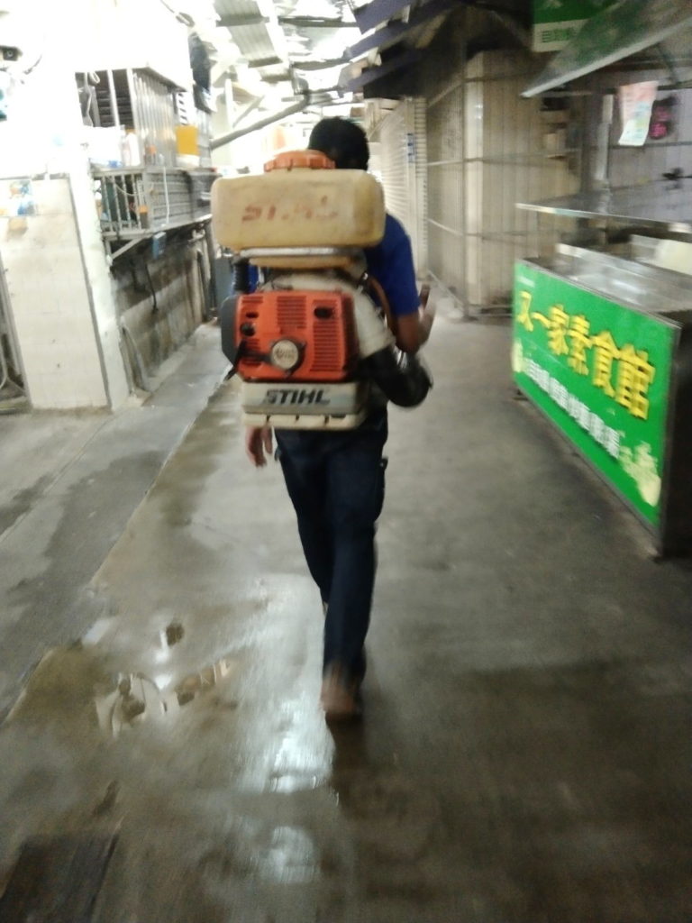 東市場消毒