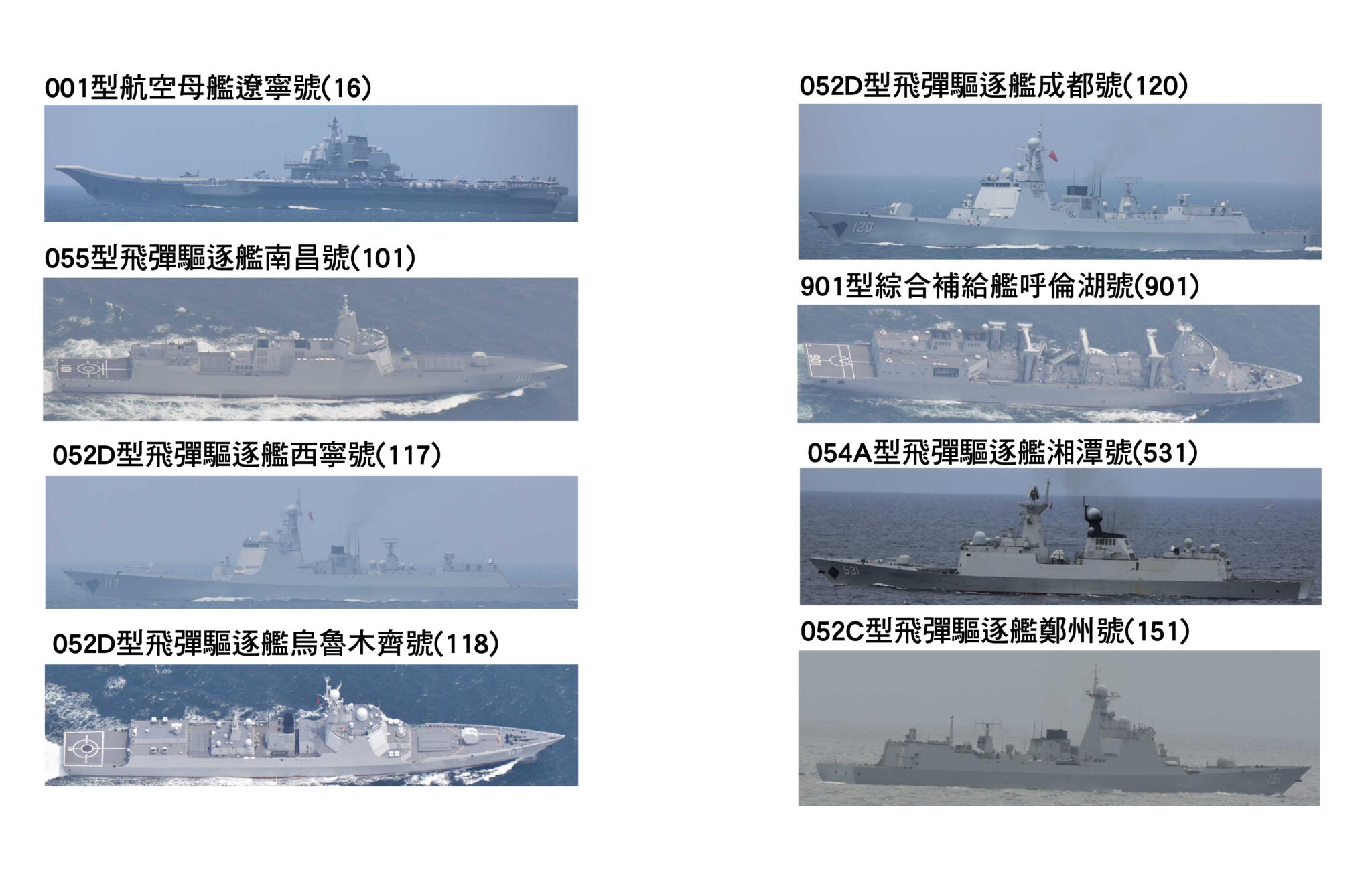 共軍遼寧號等8艦宮古海峽出第一島鏈 我方與日方均嚴密監控 84 p20220502 02 page 0003