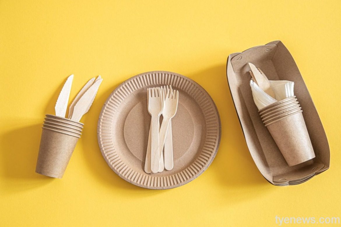 加強紙餐具管理 推動標示來源QRcode 15 eco friendly disposable dishes made paper orange background 169016 2163