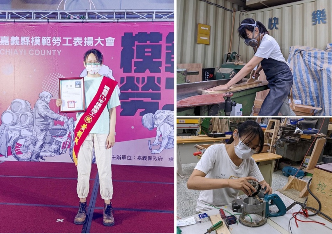 南華大學黃韻甄技士榮獲嘉義縣身障模範勞工 不畏逆境樂觀進取,愛心不落人後