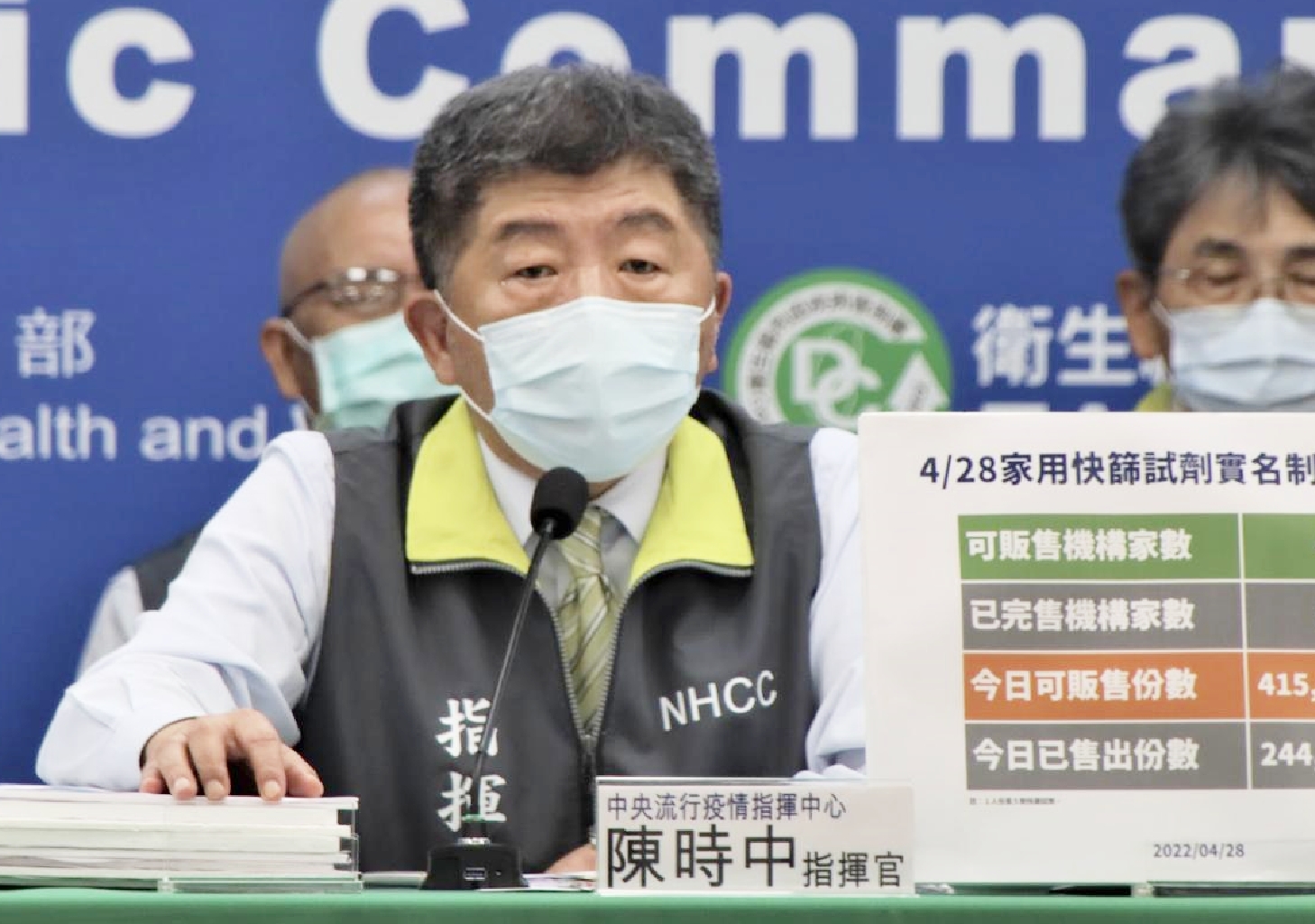 國民黨抹黑讓廠商棄標1700萬劑快篩 民進黨:全民受害 58 陳時中被批防疫亂象 蘇貞昌出聲捍衛