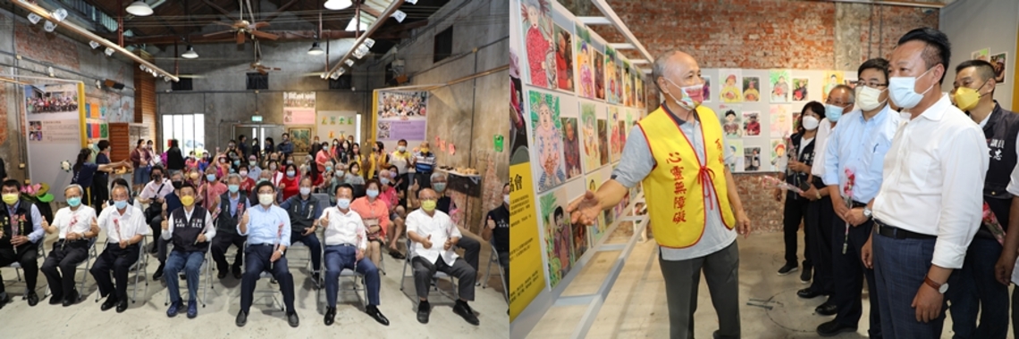嘉義縣新港鄉14個社區發展協會與關懷據點聯合展出樂活創作展
