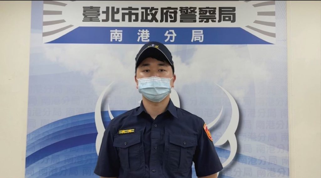 南港派出所所長林承緯說明畫面