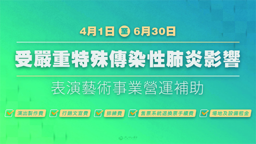 文化部持續推支持政策 協助各藝文產業邁向防疫新階段