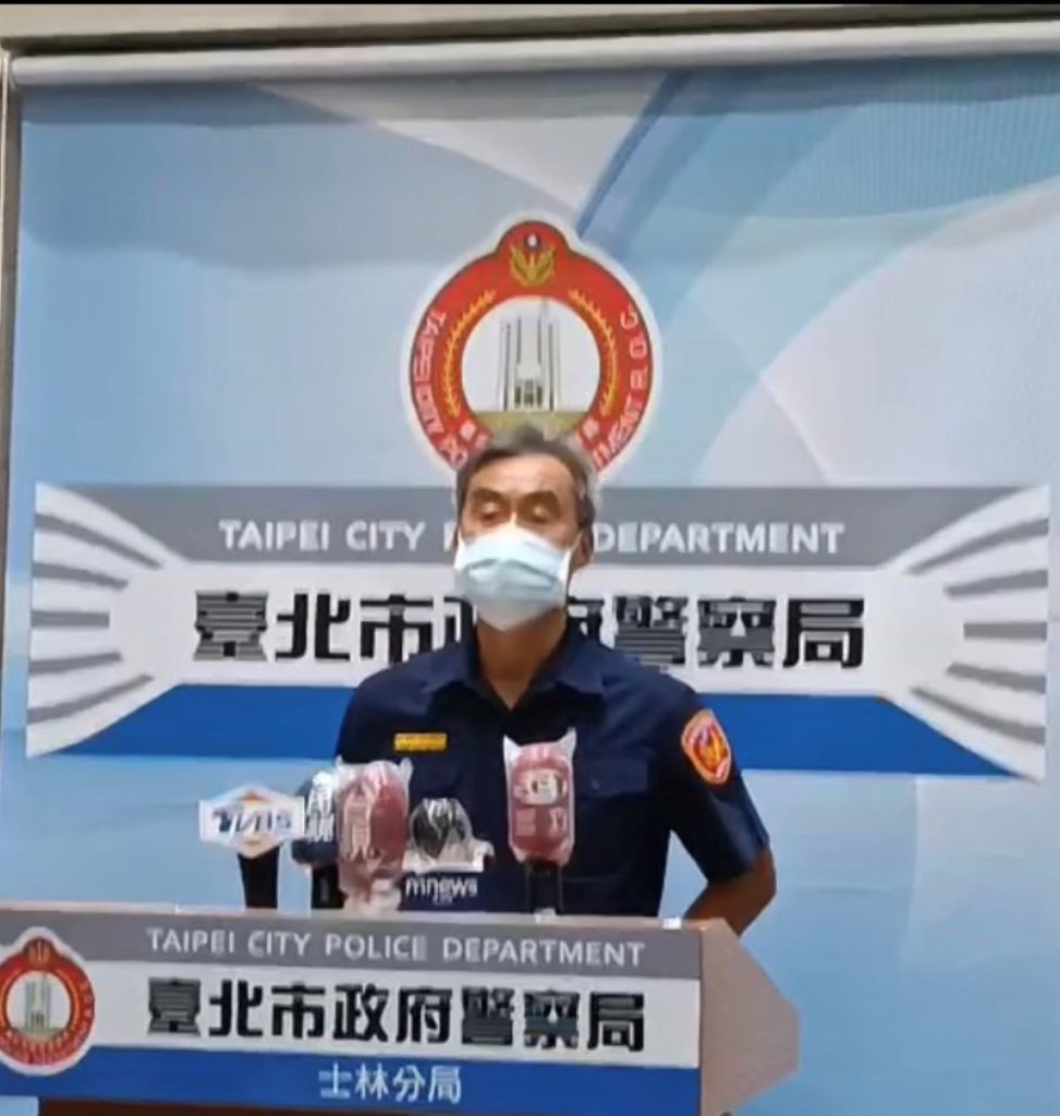 發言人臺北市士林分局副分局長蔡煉勇。