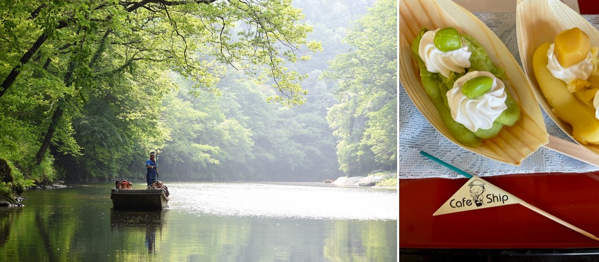 視覺系甜點新登場!岩手猊鼻溪必吃甜蜜蜜麻糬船