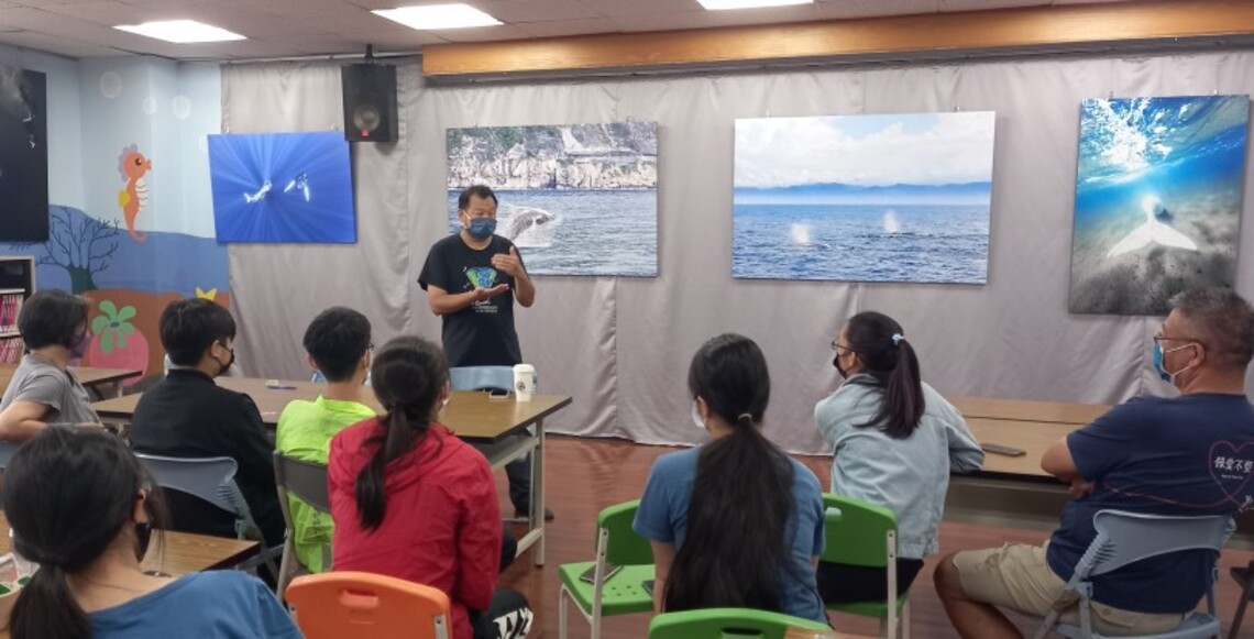旗津圖書館 SDGs 14 海洋保育攝影展 國際大咖金磊攝影師 遠從花蓮前來相挺