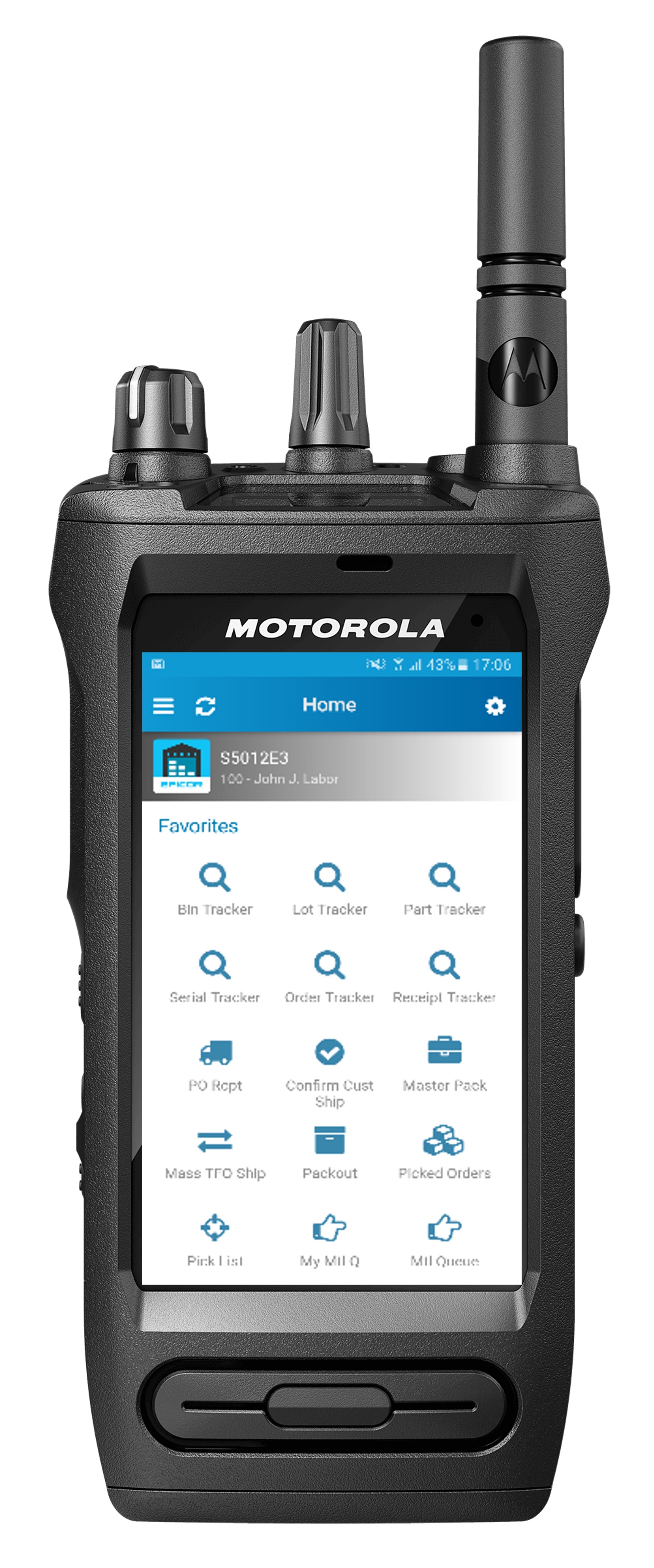 Epicor Kinetic製造業方案平台配合Motorola Solutions MOTOTRBO™ Ion 商用智能對講機解決多項貨倉管理的重大挑戰。