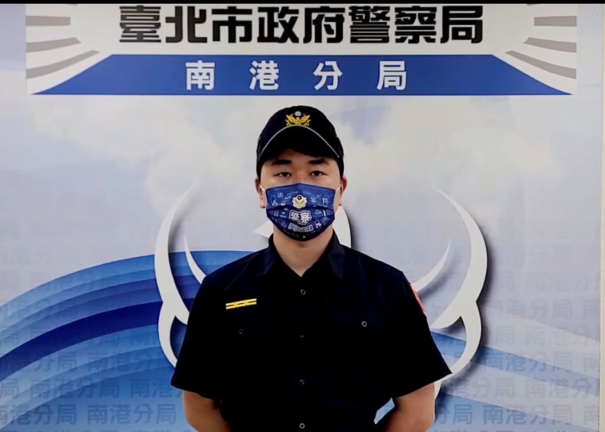 圖說:南港派出所所長林承緯說明畫面。