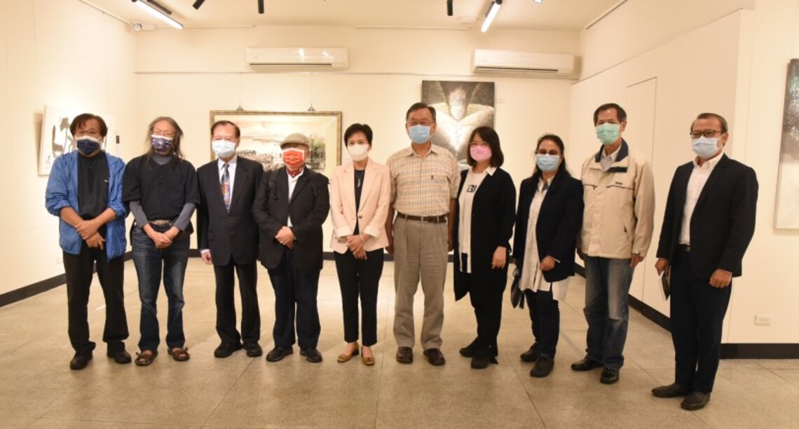 賴峰偉、劉陳昭玲出席台灣美術院院士書畫創作展　 期勉藉由交流促進台澎美術發展