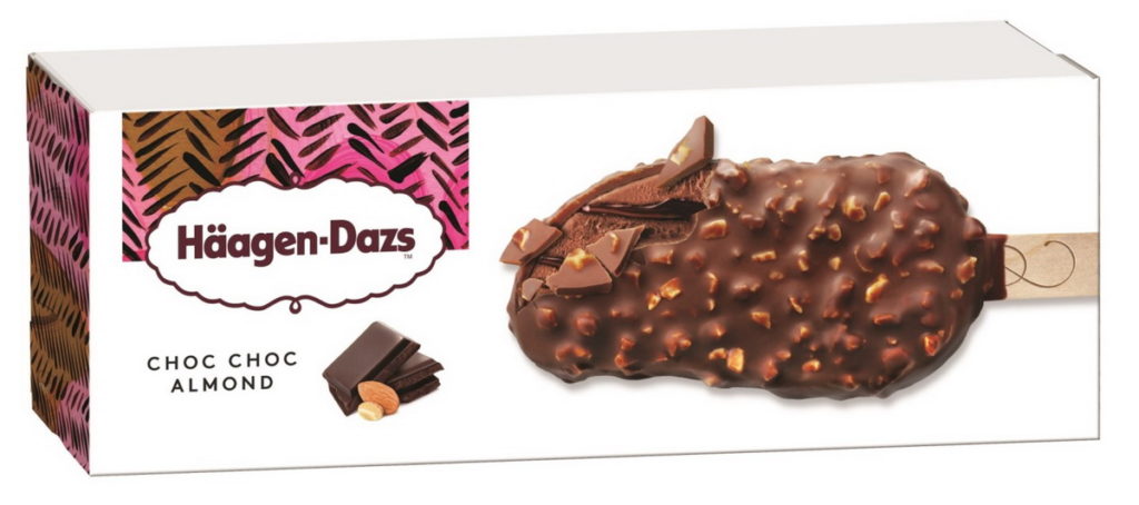 哈根達斯巧克脆杏仁雪糕80mL,NT 115元
