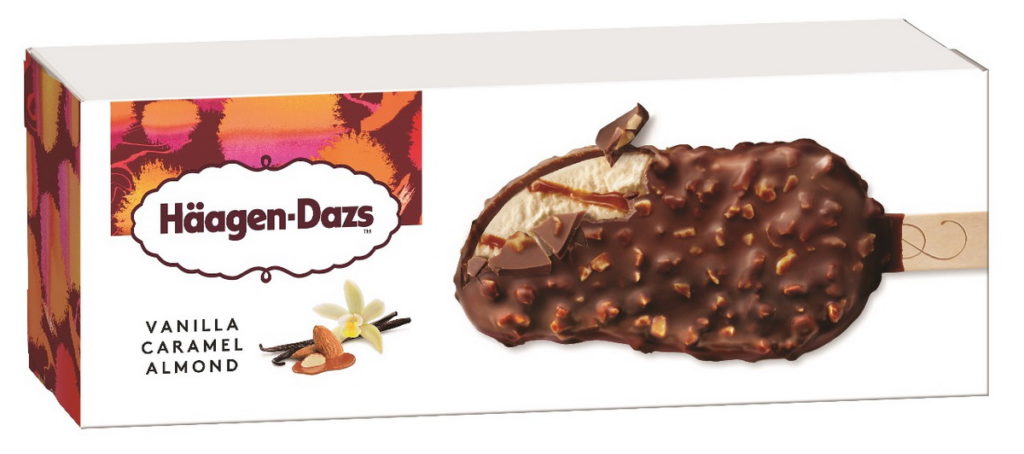 哈根達斯香草焦糖脆杏仁雪糕80mL,NT 115元