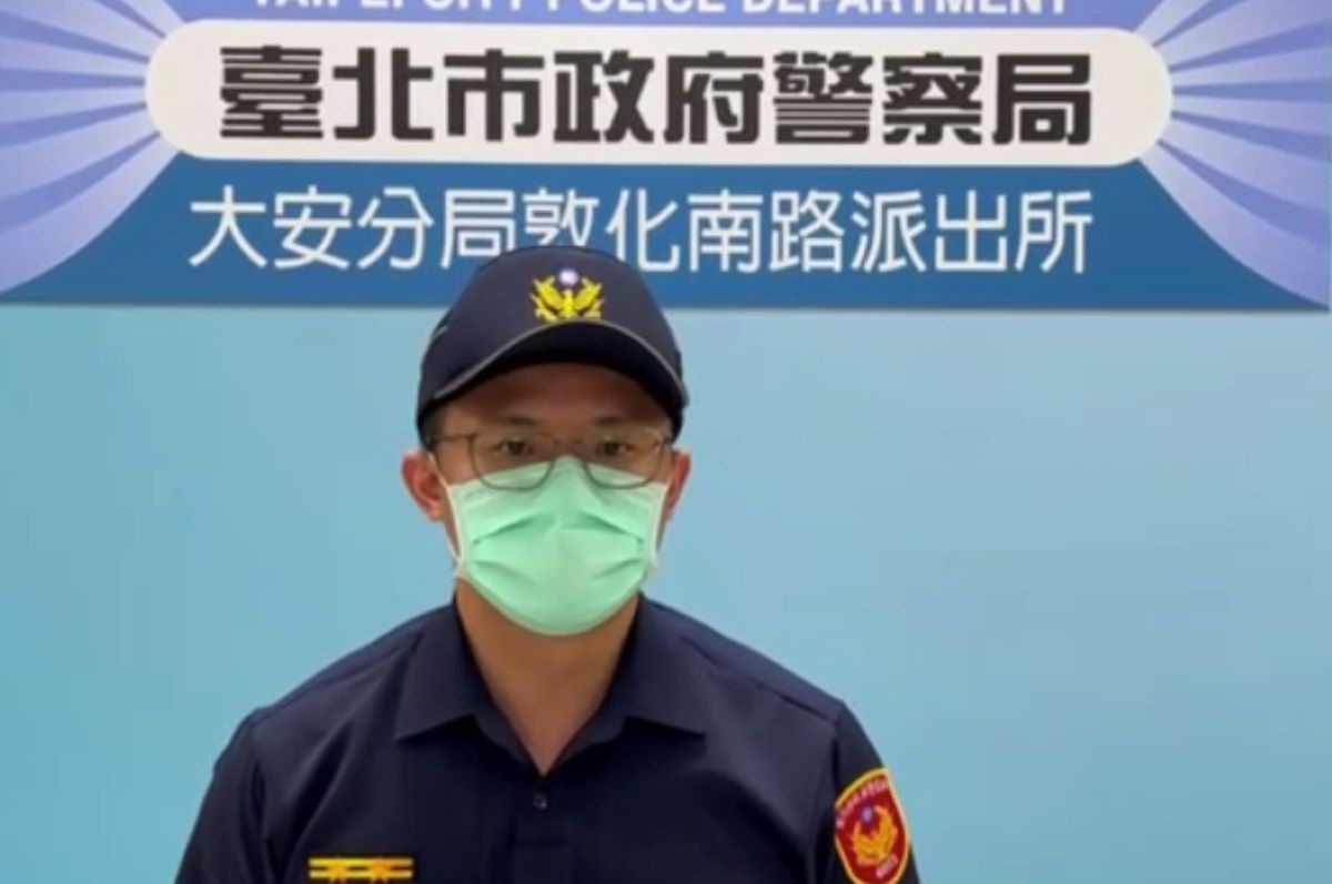 圖說：發言人臺北市大安分局敦化南路派出所長柯人傑。