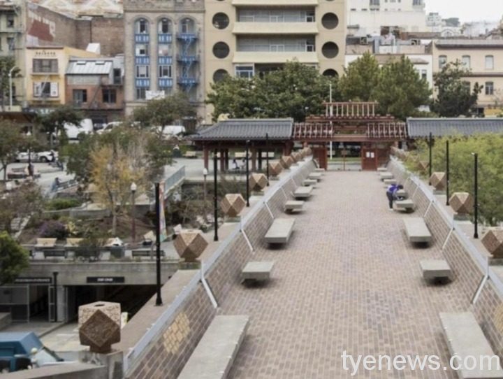 拆除唐人街花園角廣場天橋 美國舊金山市議會批准 17 164992643121966 P16594118
