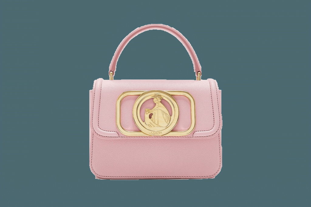 微風南山LANVIN 粉色小牛皮LE22中型手提包 推薦價NT$59,400