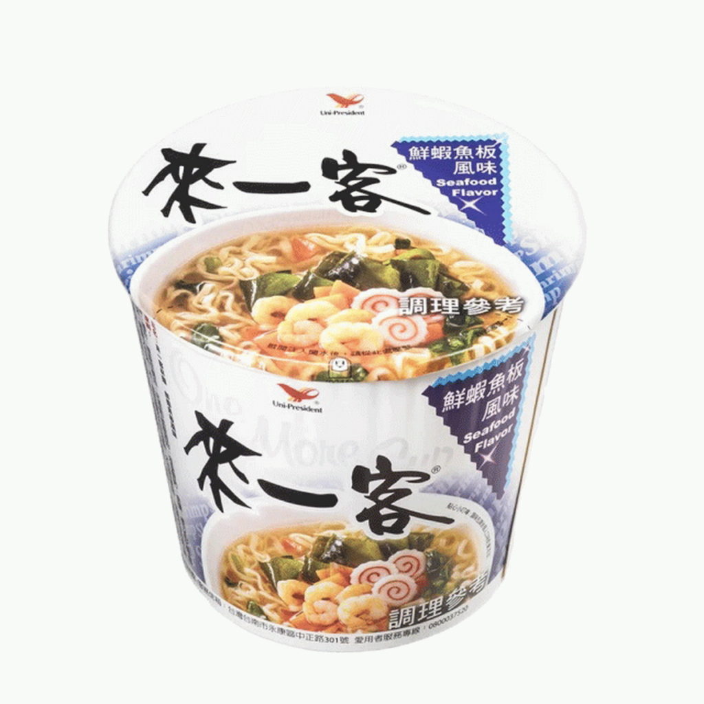 TOP1.【來一客】鮮蝦魚板風味杯(3入組),69元。