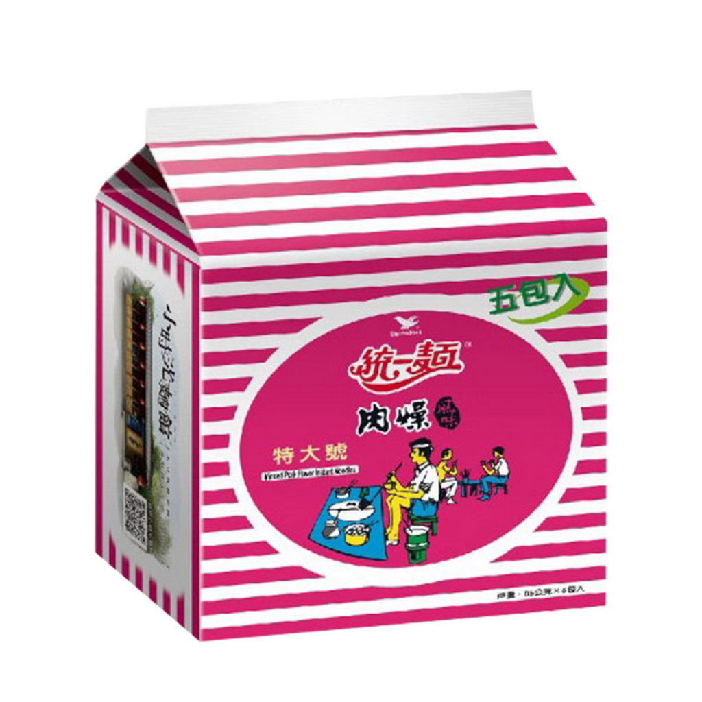 TOP2.【統一麵】肉燥風味(特大包5入),85元。