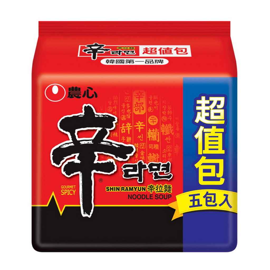 TOP4.【NONG SHIM】農心辛拉麵(超值包5入),139元。