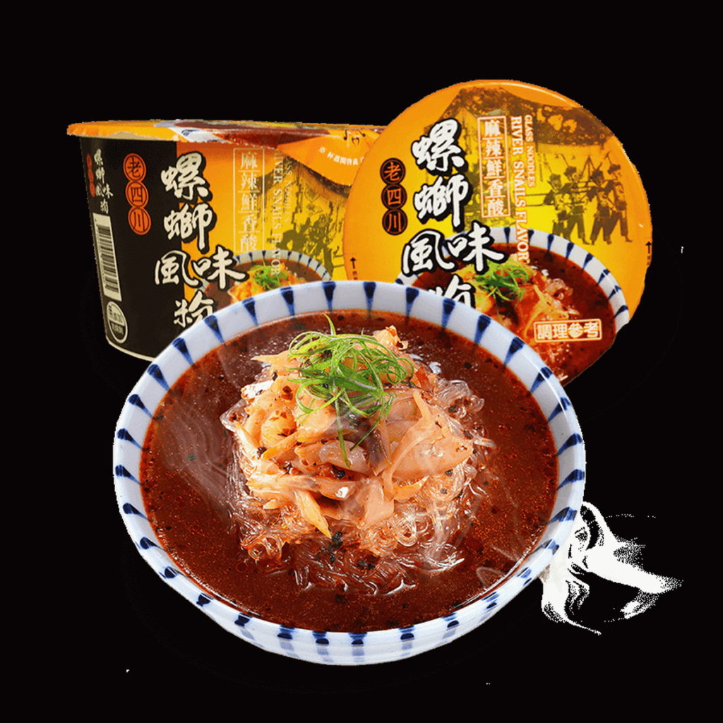 TOP6.【老四川】螺螄風味粉酸辣粉(碗裝),69元。