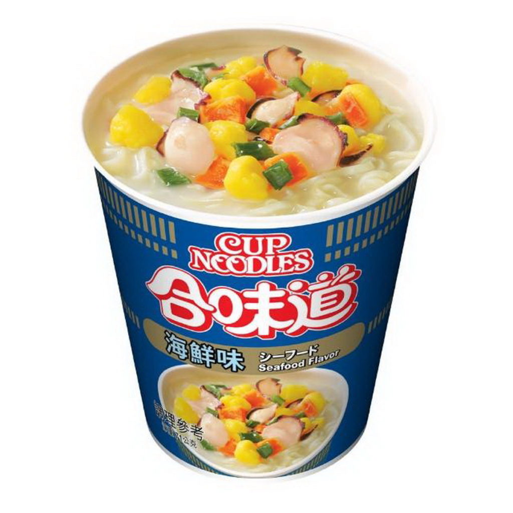 TOP9.【NISSIN 日清】合味道海鮮杯麵(12杯),399元。