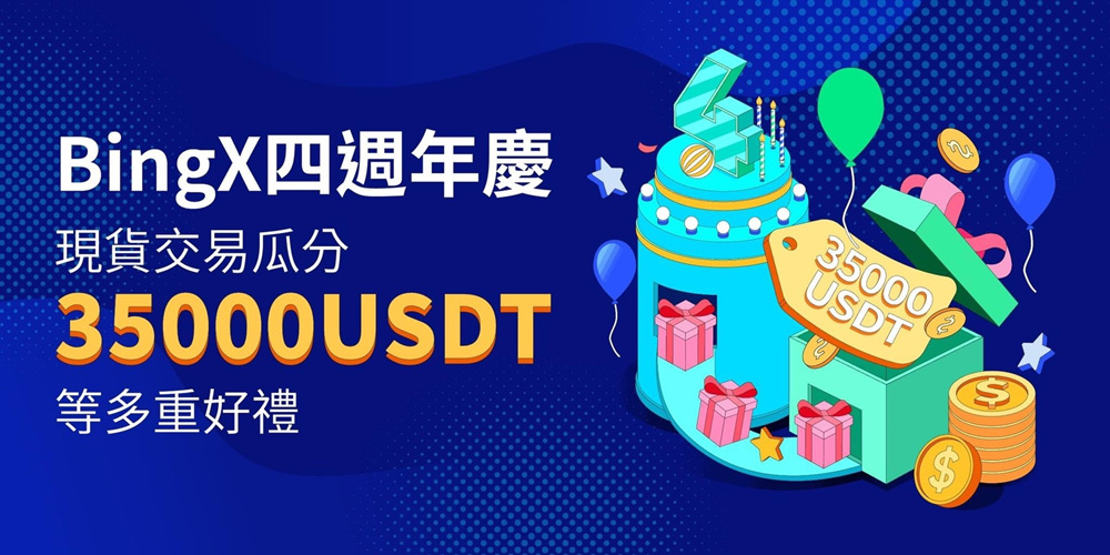 ▲圖:BingX 4週年活動火熱上線,現貨瓜分35000 USDT。(圖/ BingX提供)