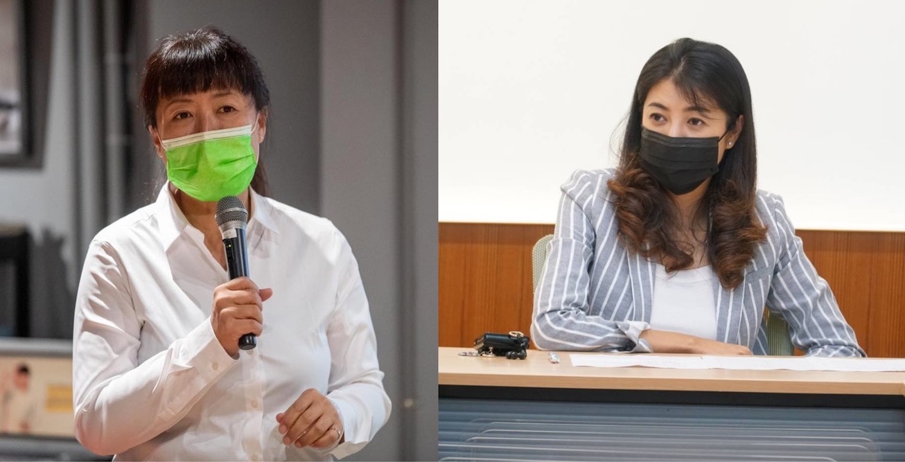 【匯流民調2022縣市長系列3-2】蔡培慧:跑基層常聽到換人做做看 許淑華:匯流民調符合所知民調 雖領先但不敢懈怠 55 民進黨南投縣長參選人蔡培慧(左)和國民黨立委許淑華(右)。