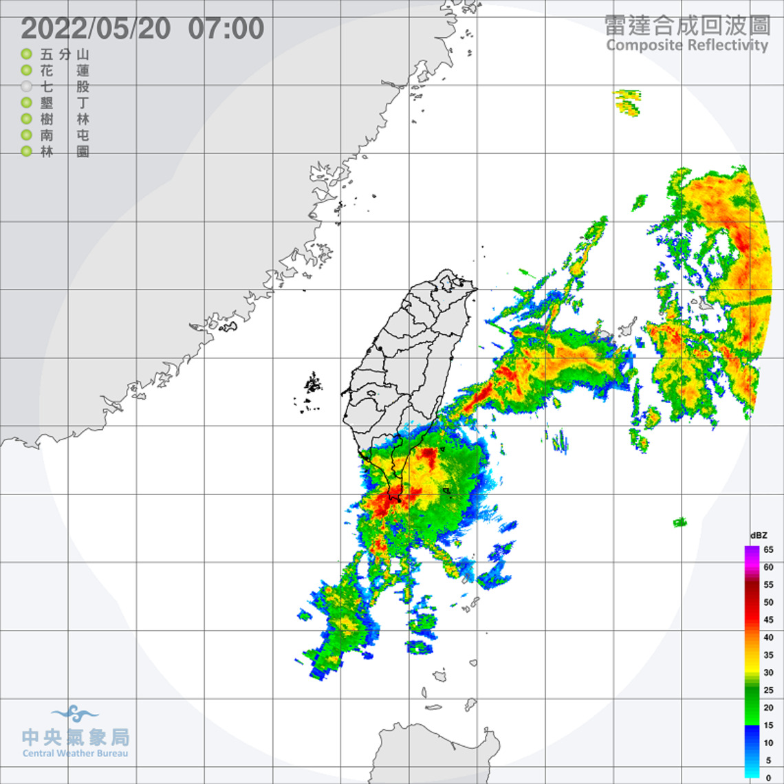水氣漸緩 花東及恆春半島仍有局部短降雨 夜晚清晨西臺局部低雲霧