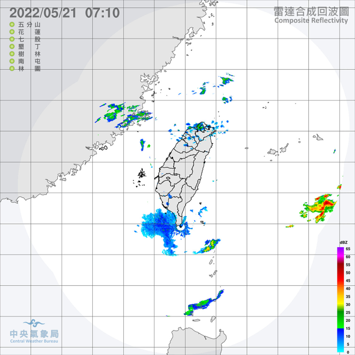 各地雲量增多 北、東降雨機率增
