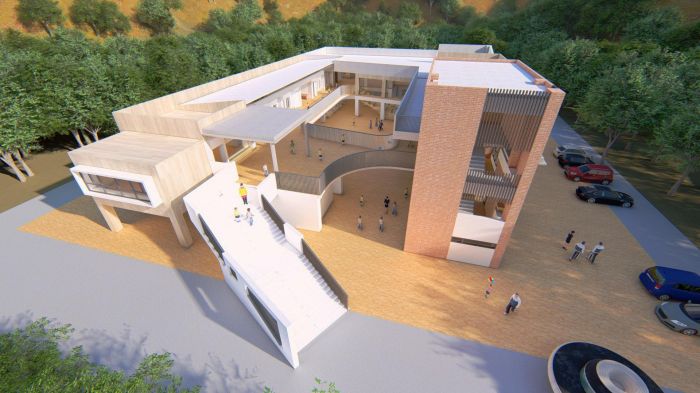 花壇鄉立聯合幼兒園暨藝文館興建工程上樑 預計112年完工