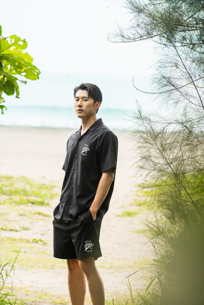 古巴平織襯衫-黑色、超潑水平織短褲-黑色