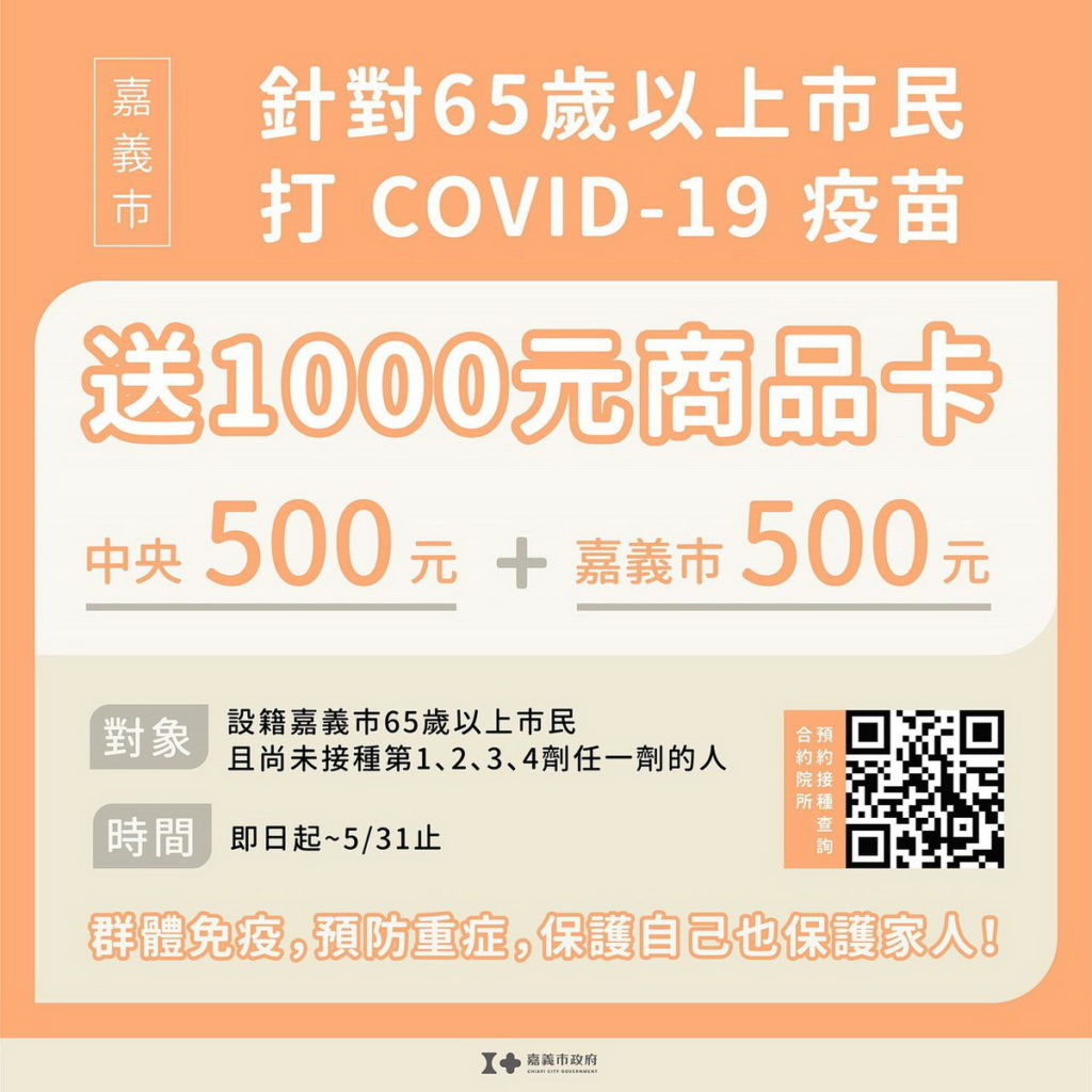打疫苗送商品券活動