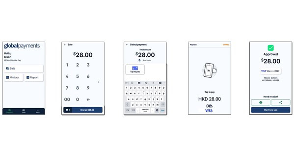 4.商戶只需下載應用程式便可啟動「Mobile Tap 」,透過其人性化及易用的界面進行操作。 4.商戶只需下載應用程式便可啟動「Mobile Tap 」,透過其人性化及易用的界面進行操作。