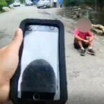 ▲通霄員警巡邏發現男子全身污穢不堪、呆坐於山區產業道路旁 (圖/苗栗縣警察局 提供)