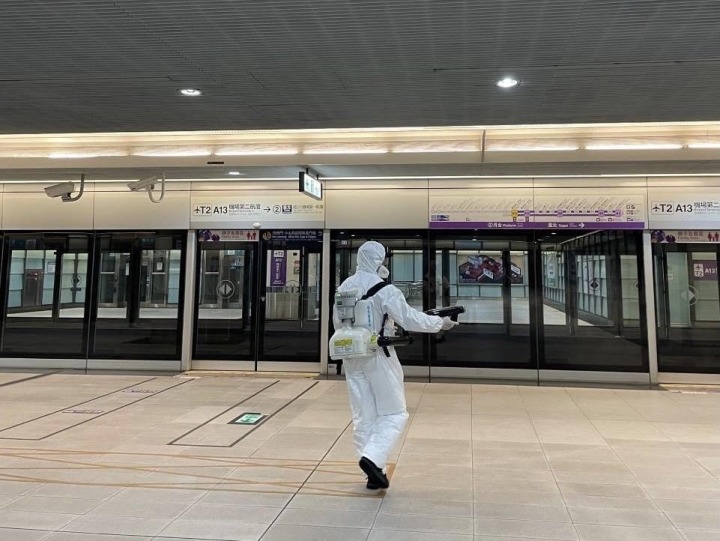 全民防疫減少外出 桃捷5/28起離峰時段不開直達車 19 桃園捷運清消
