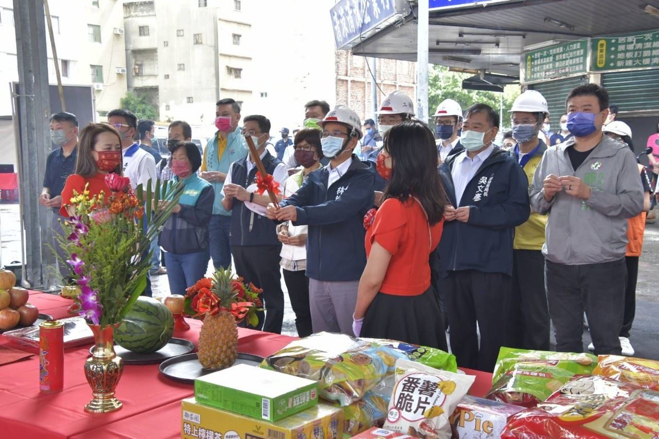 城中城原址改建—鹽埕區府北公園開闢工程 林欽榮副市長親臨主持