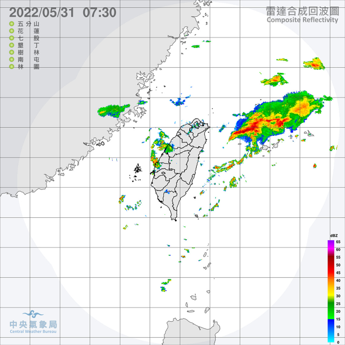鋒面接近及西南風影響  午後注意短延時強降雨   大臺北地區有局部大雨或豪雨   山區及東北部地區須提防大雨