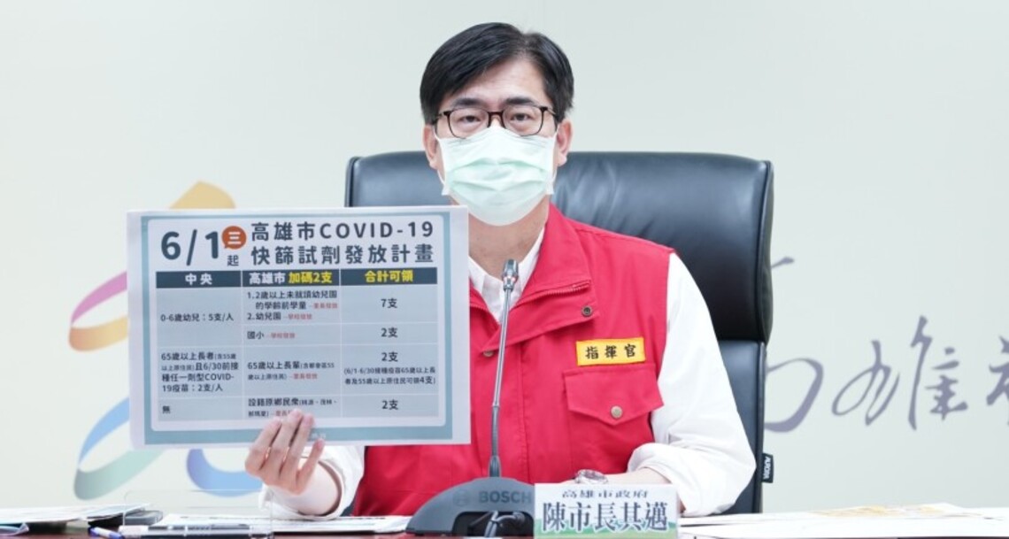 高市今增10347例 市府加碼專責病房醫事人員特別津貼 並啟動第一階段紓困