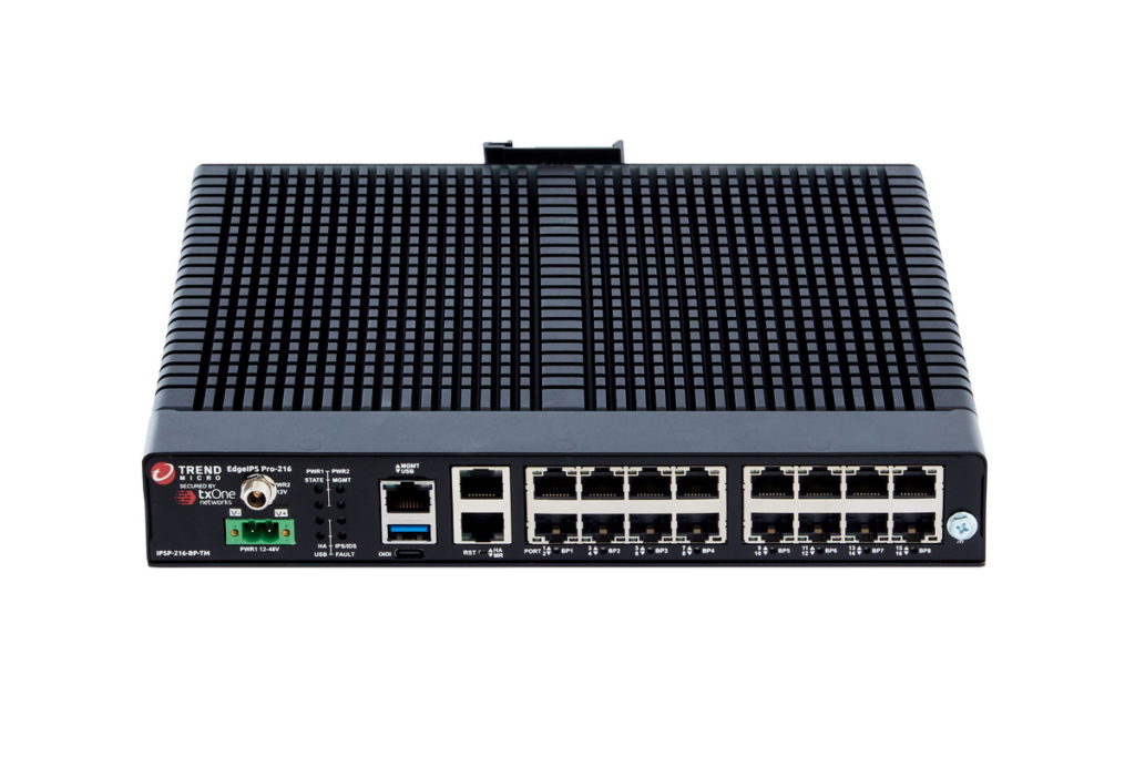 TXOne Networks(睿控網安)發表全新OT原生網路裝置 EdgeIPS Pro 216,專為中小型製造業建置網路資安設計,確保日常營運安全不中斷。