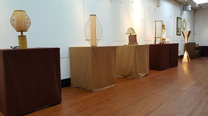 賴進益竹藝燈具展 集集鎮文化服務所圖書館4樓展出　　　