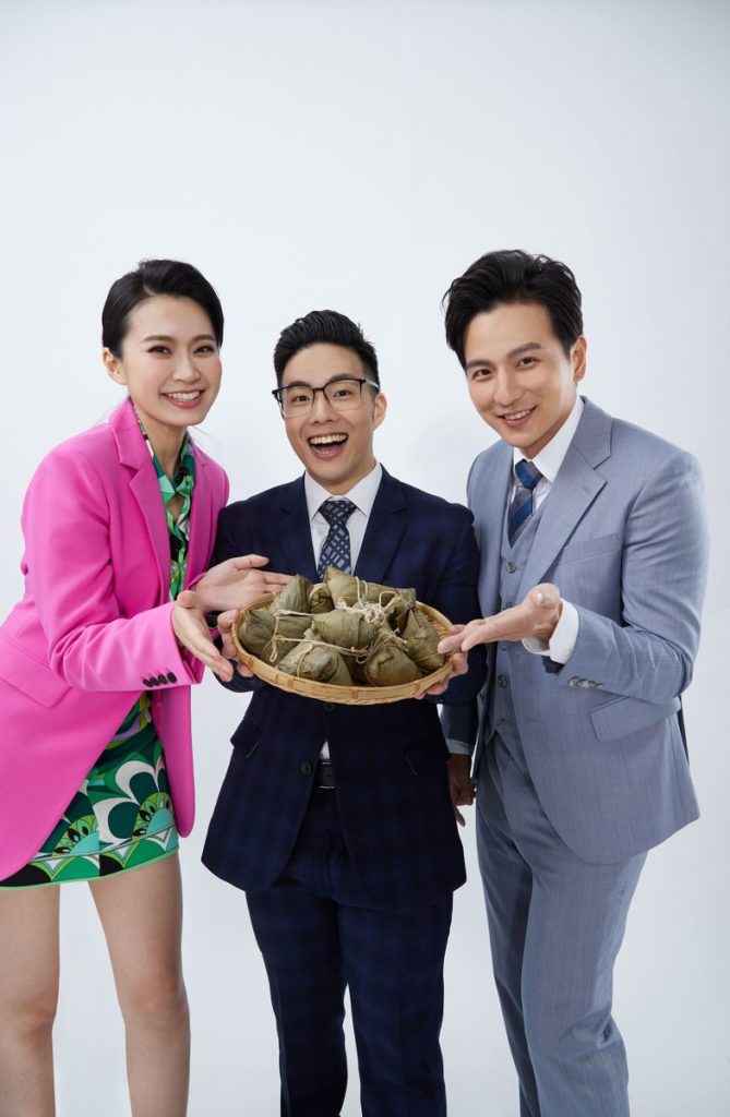 帥爸男星楊奇煜攜手劇場甜心辰亞御、實力演員徐浩忠 合體送粽慶端午(左起辰亞御、徐浩忠、楊奇煜)