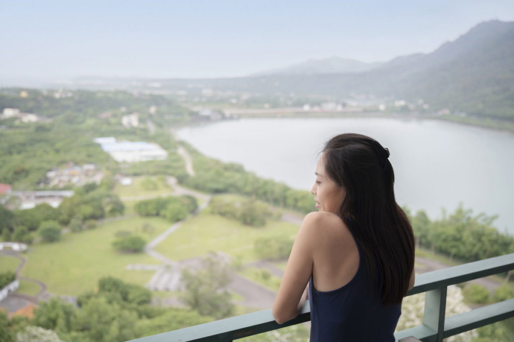 高樓層景觀房陽台可看到熱氣球 
