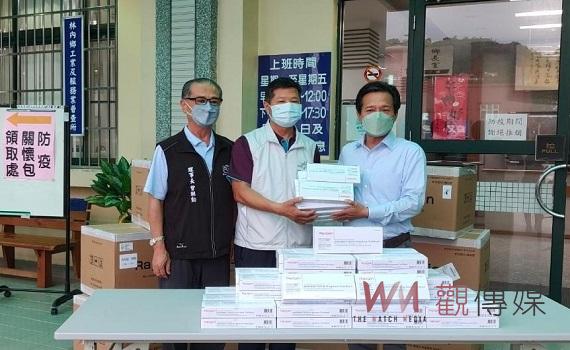 雲邑百二庄媽會捐500快篩劑　關懷林內鄉內弱勢家戶
