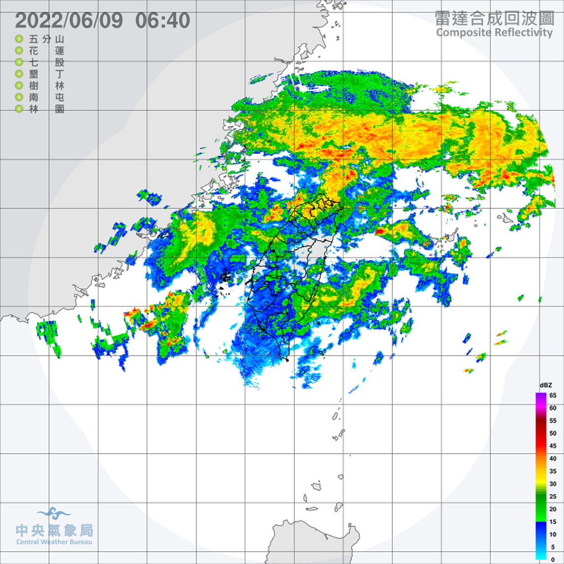 鋒面影響   北部及東北部天氣稍涼   西半部有陣雨或雷雨易有局部大雨發生