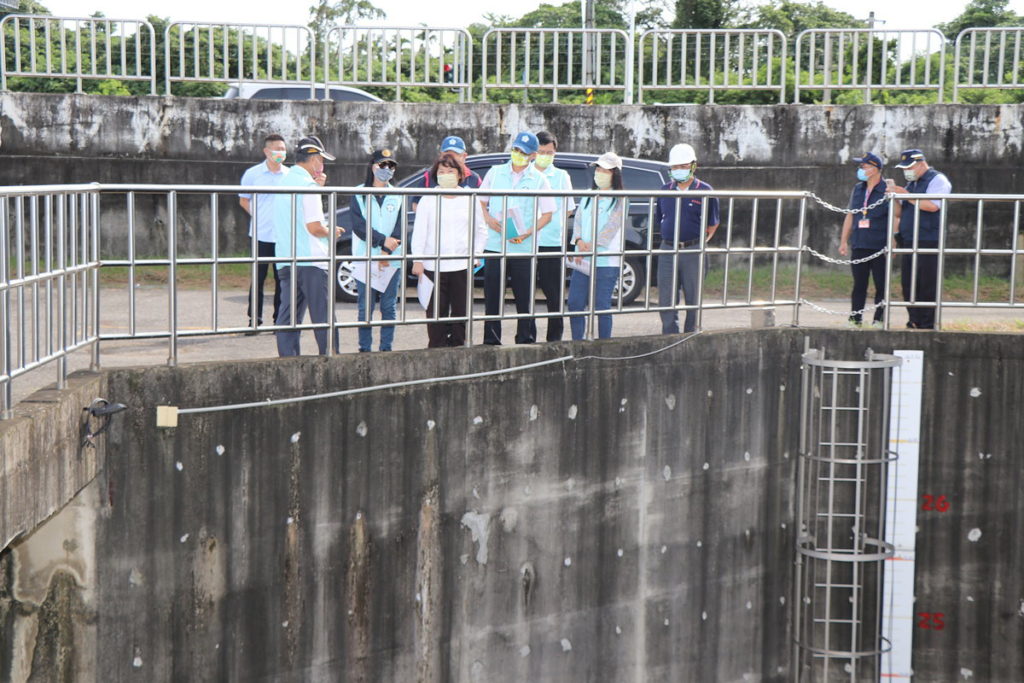 市長視察後湖抽水站