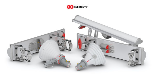 RF elements 透過 2 和 3 GHz 陣列扇形天線和實惠的 StarterHorn™天線線路擴展產品系列。