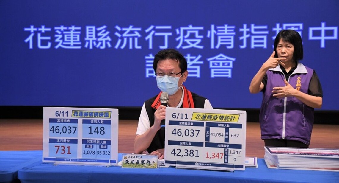 花蓮縣新增731例確診個案    今日提供公費清冠1號及視訊診察之中醫機構名單