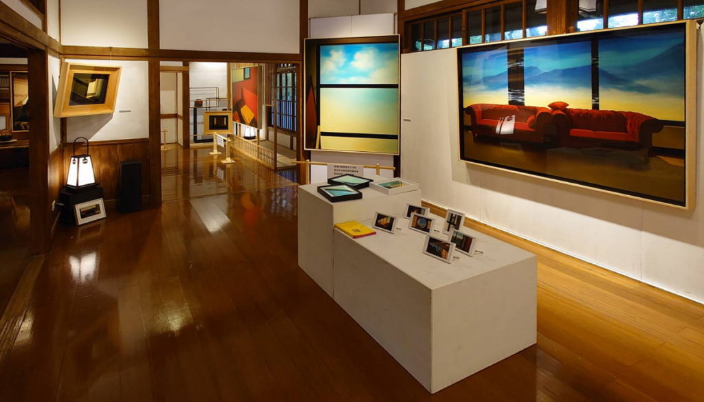黃志能教授以「寂光‧Sabishi」為主題,於昭和J十八/嘉義市史蹟資料館展出