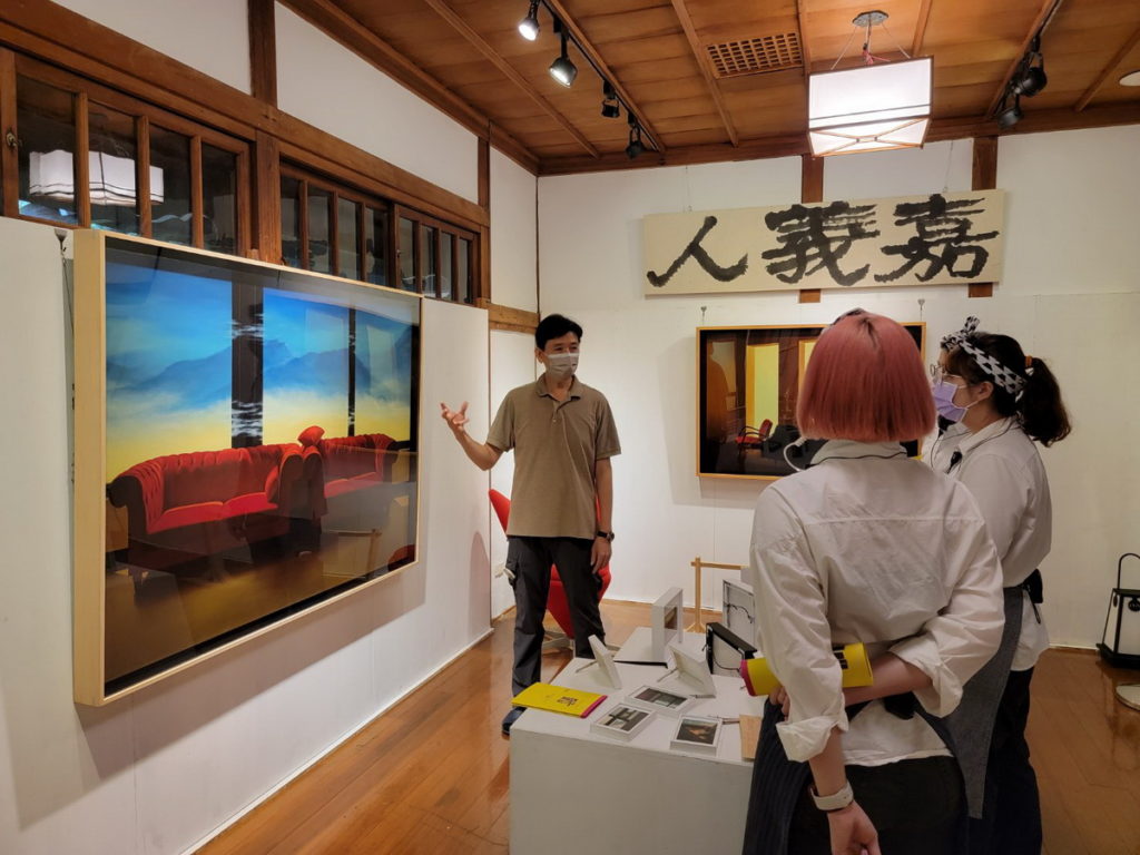 黃志能教授以「寂光‧Sabishi」為主題,於昭和J十八/嘉義市史蹟資料館展出